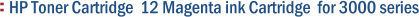 HP Toner Cartridge 12 Magenta ink Cartridge for 3000 series