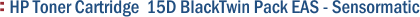 HP Toner Cartridge 15D BlackTwin Pack EAS - Sensormatic